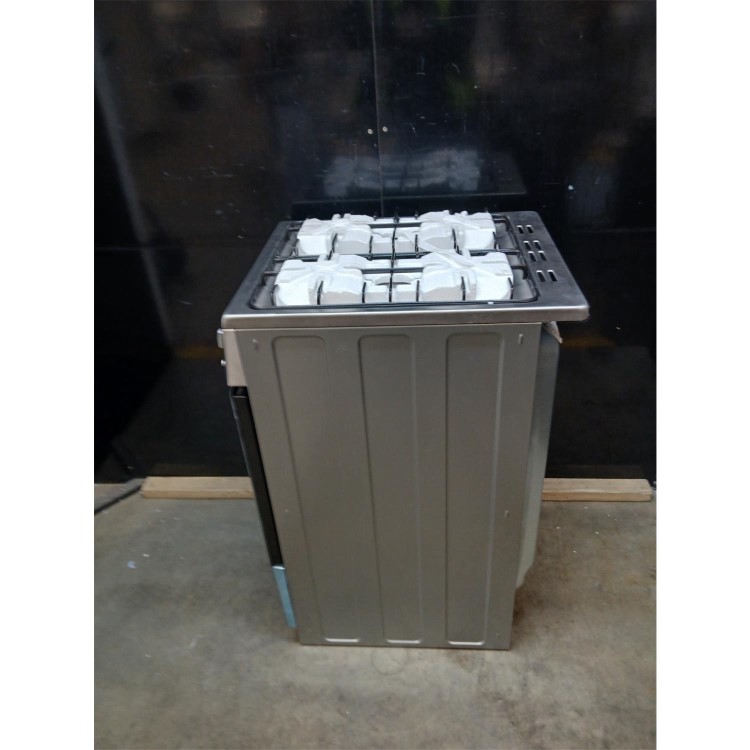 GRADE A2 - Indesit 50cm Dual Fuel Cooker - Stainless Steel