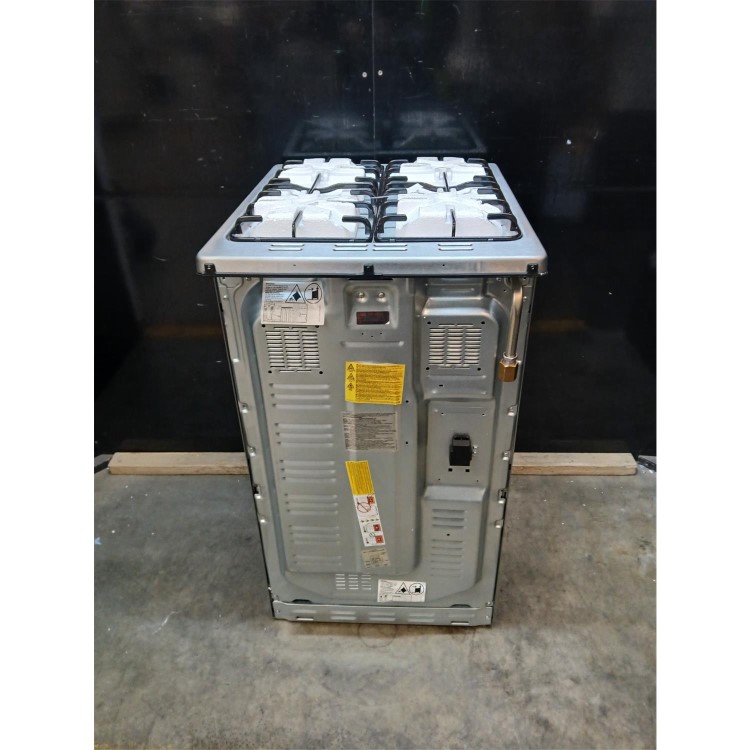 GRADE A2 - Indesit 50cm Dual Fuel Cooker - Stainless Steel