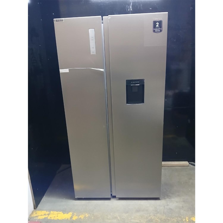 Refurbished Hisense PureFlat 541 Litre Side-by-Side American Fridge Freezer - Silver