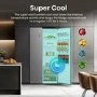 Refurbished Hisense PureFlat 541 Litre Side-by-Side American Fridge Freezer - Silver