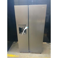Refurbished electriQ 513 Litre Side-by-Side American Fridge Freezer  Stainless Steel