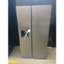 Refurbished electriQ 513 Litre Side-by-Side American Fridge Freezer  Stainless Steel