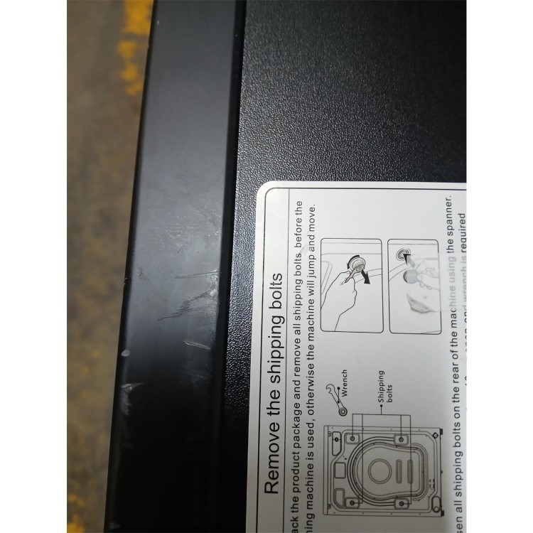 GRADE A2 - electriQ 8kg 1400rpm Washing Machine - Black