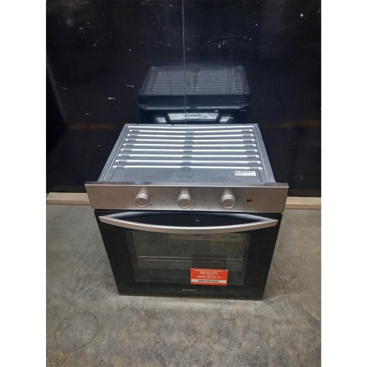 GRADE A3 - Indesit IO233XUK Click&Clean Electric Single Oven - Stainless Steel  
