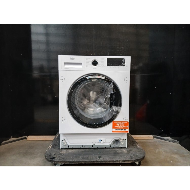 GRADE A2 - Beko RecycledTub&reg; 8kg 1400rpm Integrated Washing Machine - White