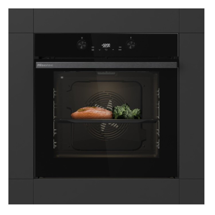 Hisense Hi4 BI64221PDBG BlackLine Electric Single Oven - Jet Black 
