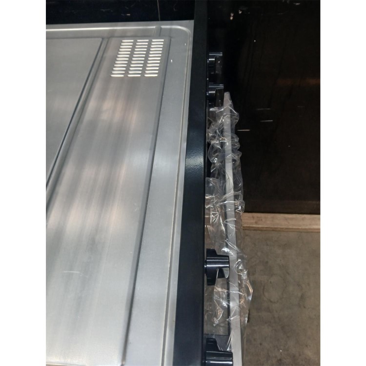 Refurbished Indesit Electric Built In Double Oven - Black