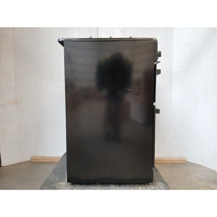 Refurbished electriQ 60cm Dual Fuel Cooker with Double Oven Black