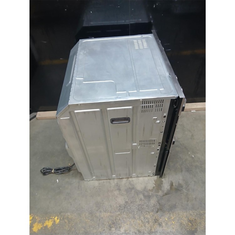 Refurbished Hotpoint DUH 10D IX Built In Electric Fan Double Oven - Stainless Steel