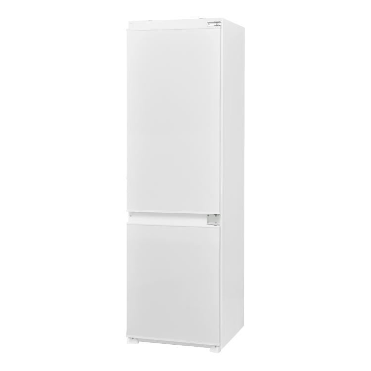 electriQ 243 Litre 177cm Frost Free 70/30 Integrated Fridge Freezer - White with Sliding Door Hinge