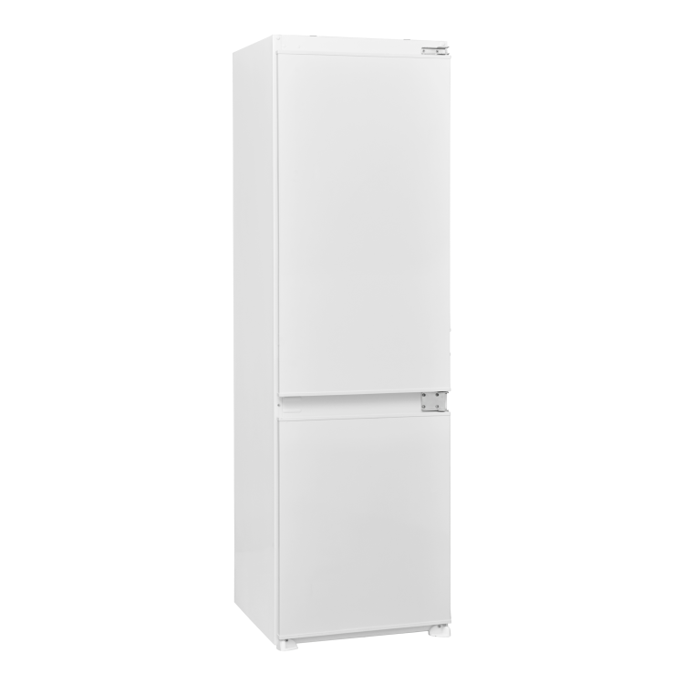 electriQ 243 Litre 177cm Frost Free 70/30 Integrated Fridge Freezer - White with Sliding Door Hinge