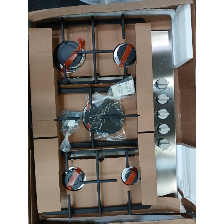 Refurbished Bosch Series 4 PGQ7B5K90 75cm 5 Burner Gas Hob Stainless Steel