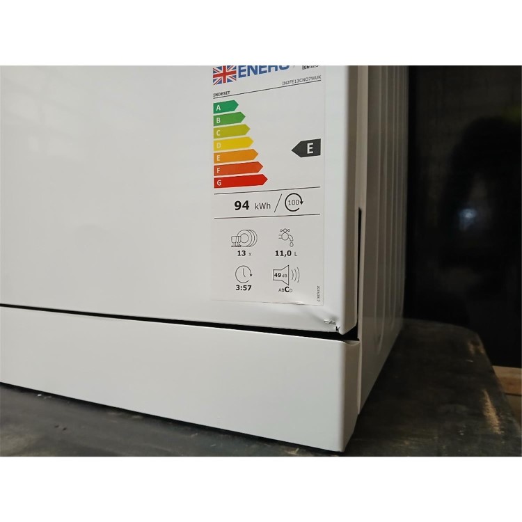 GRADE A2 - Indesit Push&Go Freestanding Dishwasher - White