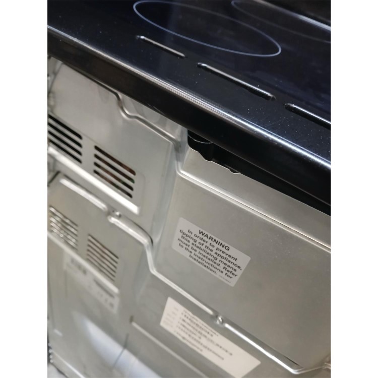 GRADE A2 - electriQ 60cm Electric Cooker - Black
