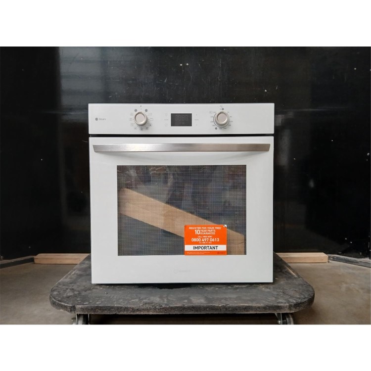 GRADE A2 - Indesit IO258HSWUK Turn&Go Steam Electric Single Oven - White  