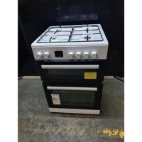 Refurbished electriQ 60cm Dual Fuel Cooker with Double Oven White