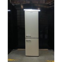 GRADE A2 - electriQ 244 Litre 60/40 Retro Freestanding Fridge Freezer - Cream