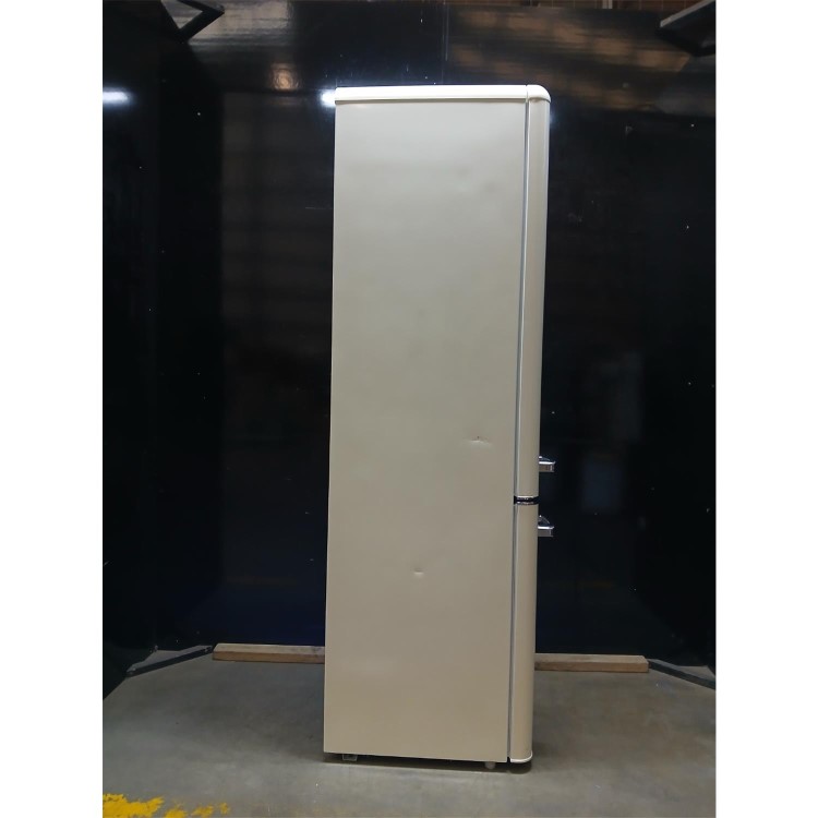GRADE A2 - electriQ 244 Litre 60/40 Retro Freestanding Fridge Freezer - Cream