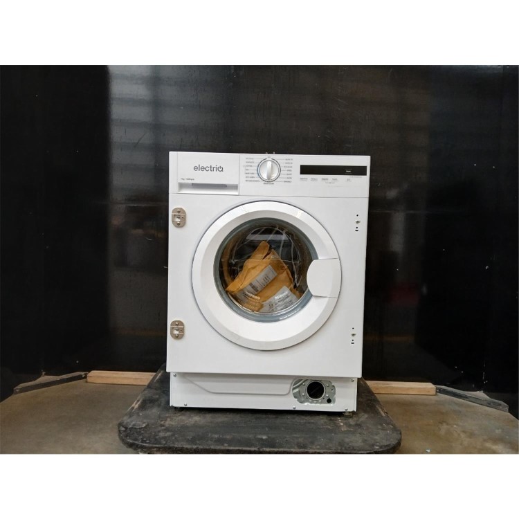 GRADE A2 - electriQ 7kg 1400rpm Integrated Washing Machine - White