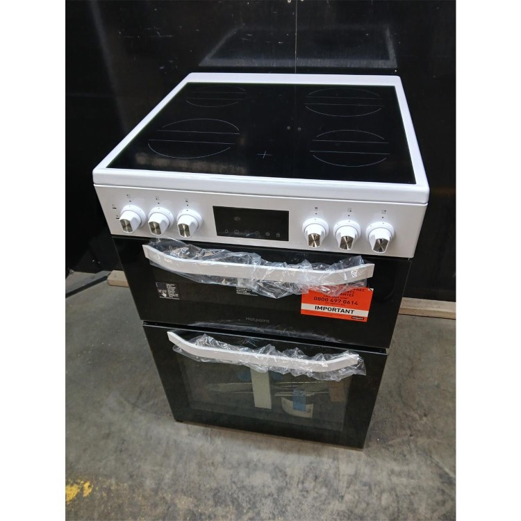 Refurbished Hotpoint 60cm Electric Cooker - White