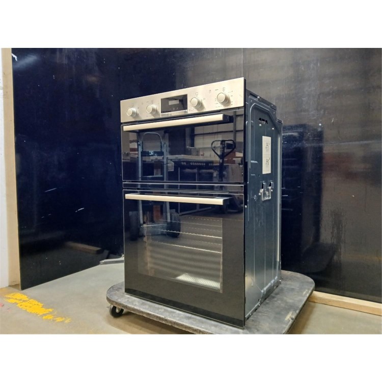 GRADE A2 - Bosch Series 2 MHA133BR0B Built-In Electric Double Oven - Stainless Steel