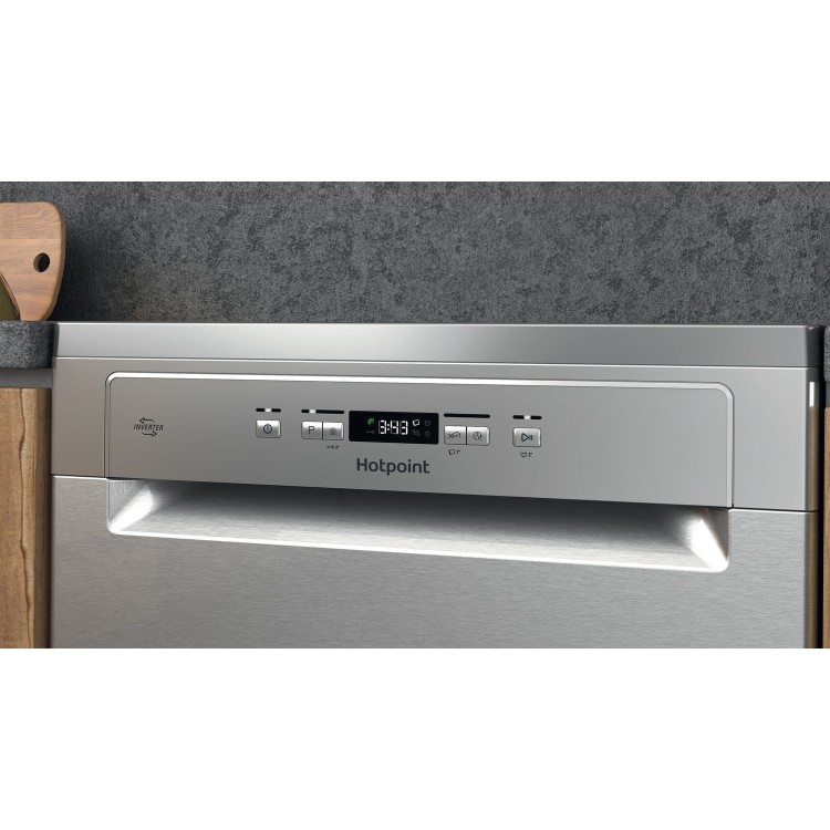 Hotpoint ActiveDry Freestanding Dishwasher - C-Rated Stainless Steel
