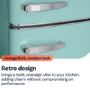 electriQ 244 Litre 60/40 Freestanding Fridge Freezer - Blue