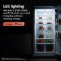 electriQ 244 Litre 60/40 Freestanding Fridge Freezer - Blue