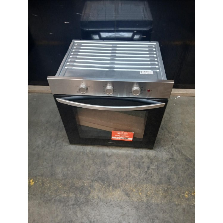 Refurbished Indesit Click&Clean IO 233 X UK Electric Single Fan Oven - Stainless Steel