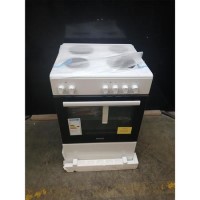 Refurbished electriQ 60cm Single Electric Solid Plate White 1yr Warranty