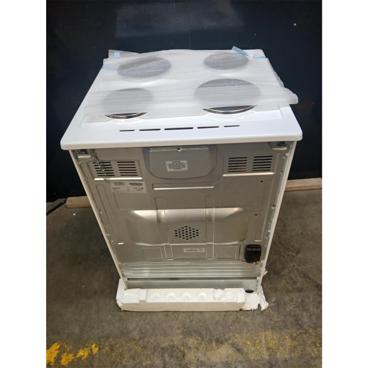 Refurbished electriQ 60cm Single Electric Solid Plate White 1yr Warranty