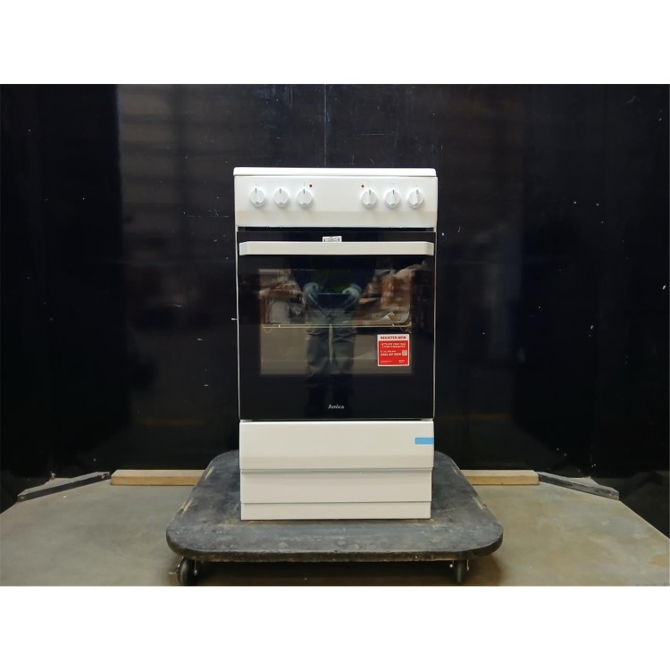 GRADE A2 - Amica 50cm Electric Cooker - White