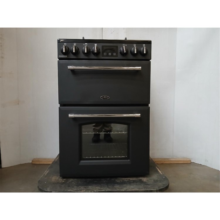 GRADE A2 - Belling Farmhouse 60cm Dual Fuel Cooker - Anthracite