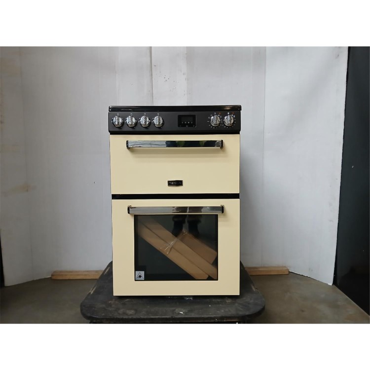GRADE A2 - Tesla Series 3 60cm Dual Fuel Cooker - Cream