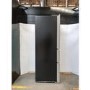 GRADE A2 - electriQ 320 Litre French Style American Fridge Freezer - Black Glass