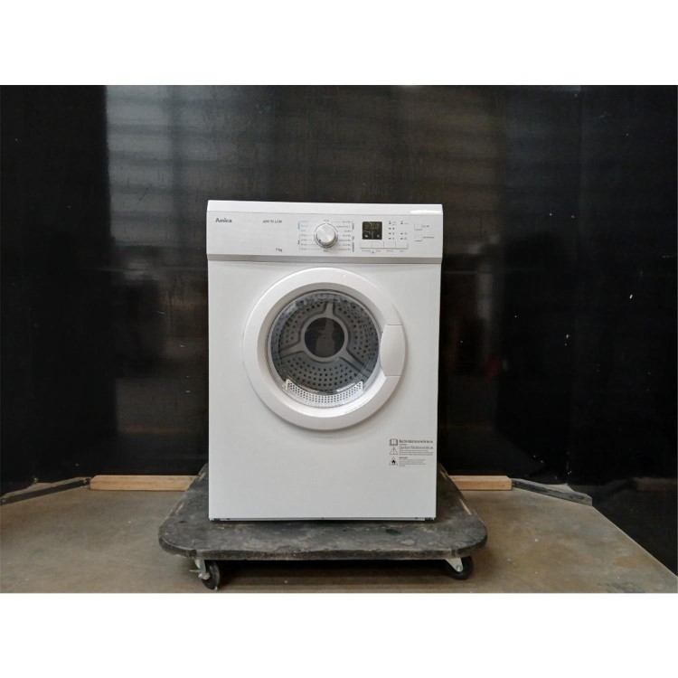 Refurbished Amica 7kg Vented Tumble Dryer - Anti-Crease Quick Dry - White