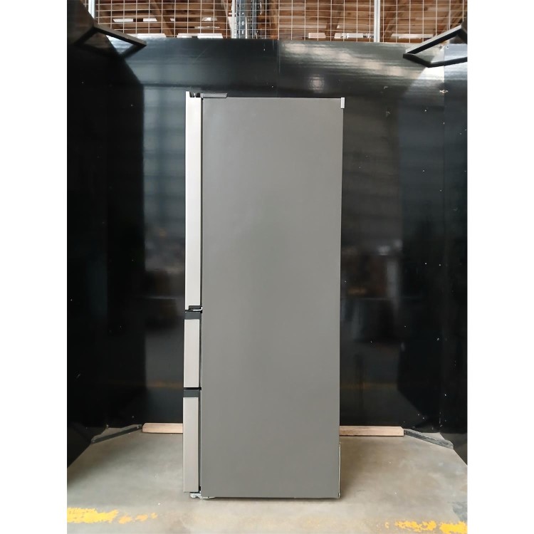 GRADE A2 - electriQ 391 Litre French Style American Fridge Freezer - Stainless Steel