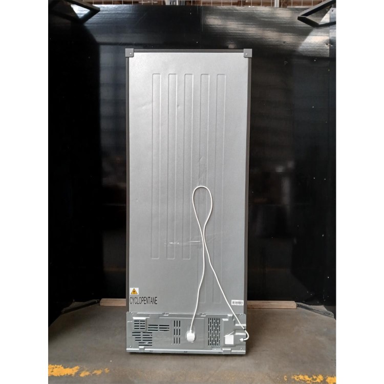 GRADE A2 - electriQ 391 Litre French Style American Fridge Freezer - Stainless Steel