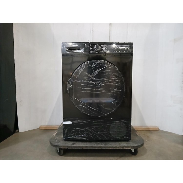 GRADE A2 - electriQ 12kg Heat Pump Tumble Dryer - A++ Rated, Sensor Dry - Black