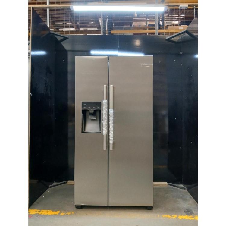 Refurbished Bosch 533 Litre Side-By-Side American Fridge Freezer - Stainless steel