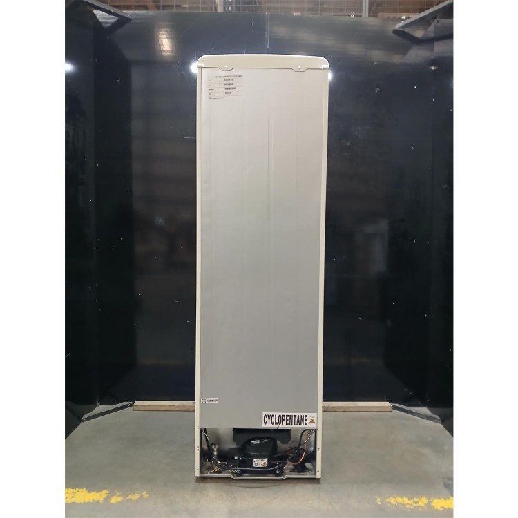 Refurbished electriQ 246 Litre 50/50 Retro Freestanding Fridge Freezer - Cream