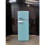 GRADE A2 - electriQ 208 Litre 80/20 Retro Freestanding Fridge Freezer - Blue