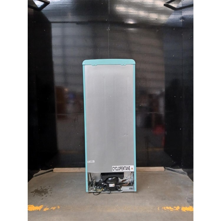GRADE A2 - electriQ 208 Litre 80/20 Retro Freestanding Fridge Freezer - Blue