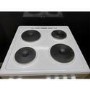 GRADE A2 - electriQ 60cm Electric Cooker with Sealed Plate Hob - White