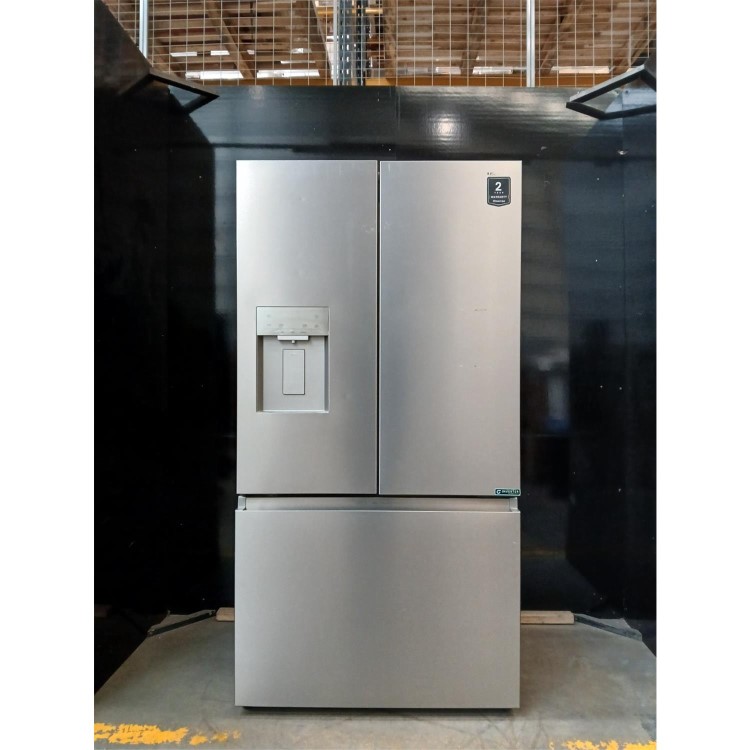 GRADE A2 - Hisense 634 Litre French Style American Fridge Freezer - Stainless Steel