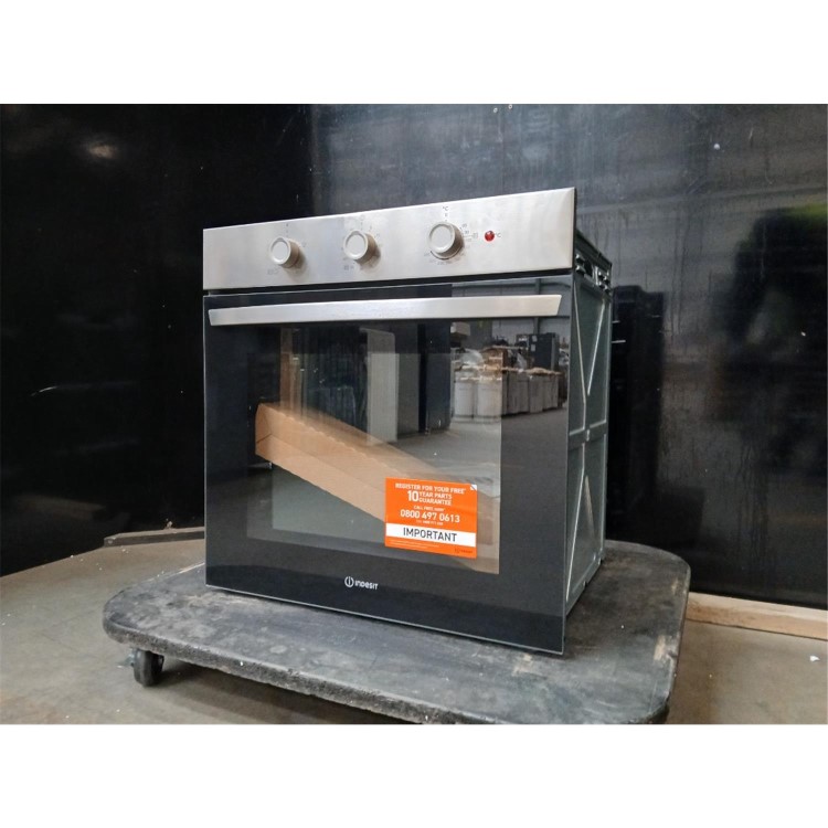 GRADE A3 - Indesit IO232HXUK Electric Conventional Single Oven - Stainless Steel  