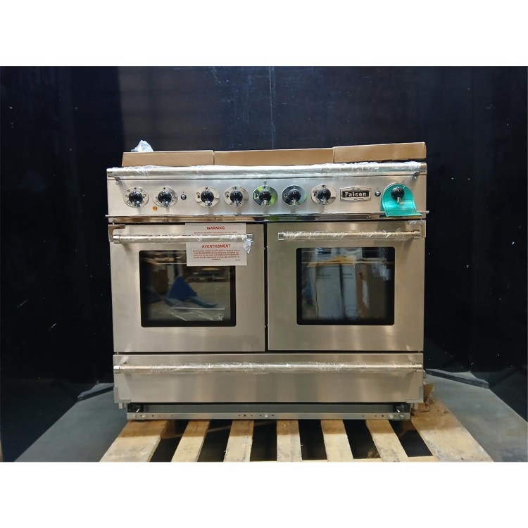 GRADE A2 - Falcon Continental 110cm Dual Fuel Range Cooker - Stainless Steel