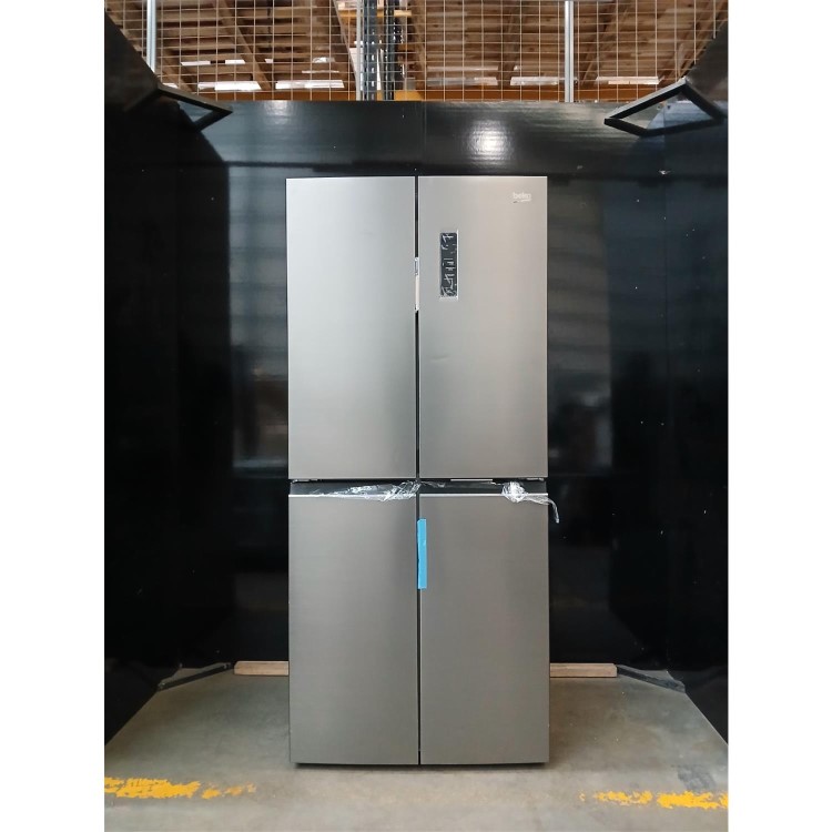 GRADE A2 - Beko 532 Litre Four Door American Fridge Freezer - Stainless Steel