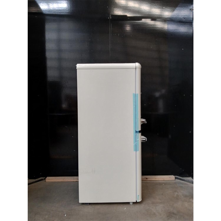 GRADE A2 - electriQ 153 Litre 60/40 Retro Freestanding Fridge Freezer - Cream Total No Frost