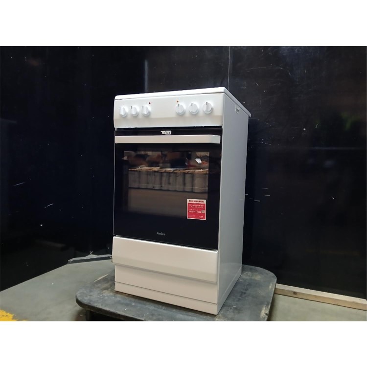 GRADE A2 - Amica 50cm Electric Cooker - White